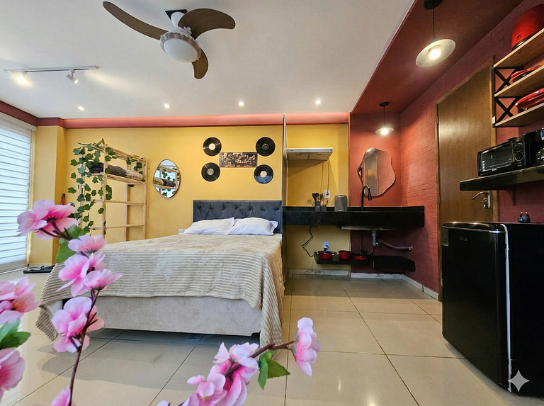 Flat Retrô - espaço completo em caruaru